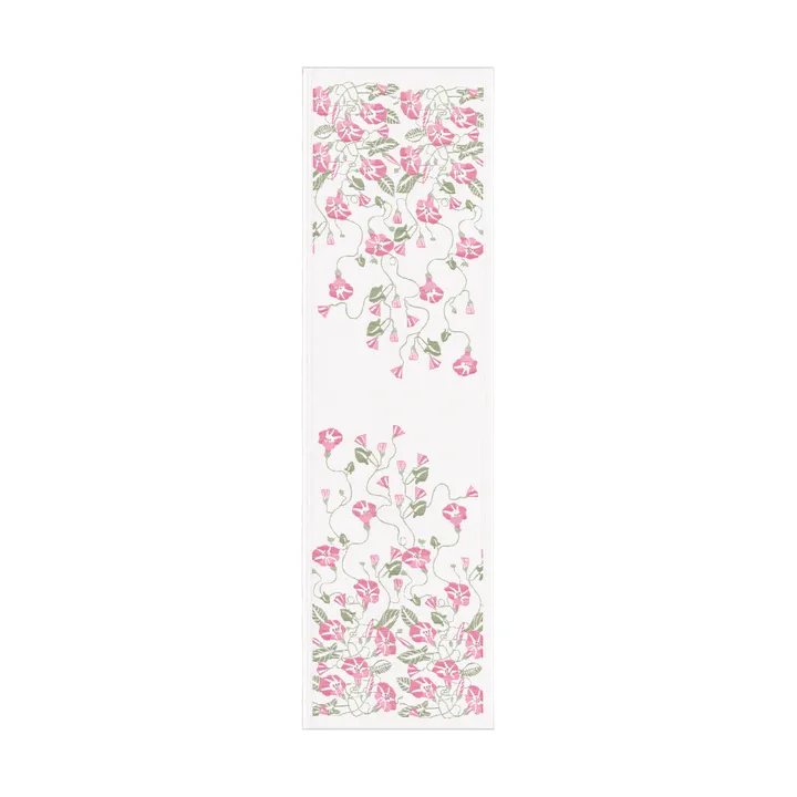 Åkervinda table runner 48x150 cm - Pink - Ekelund Linneväveri