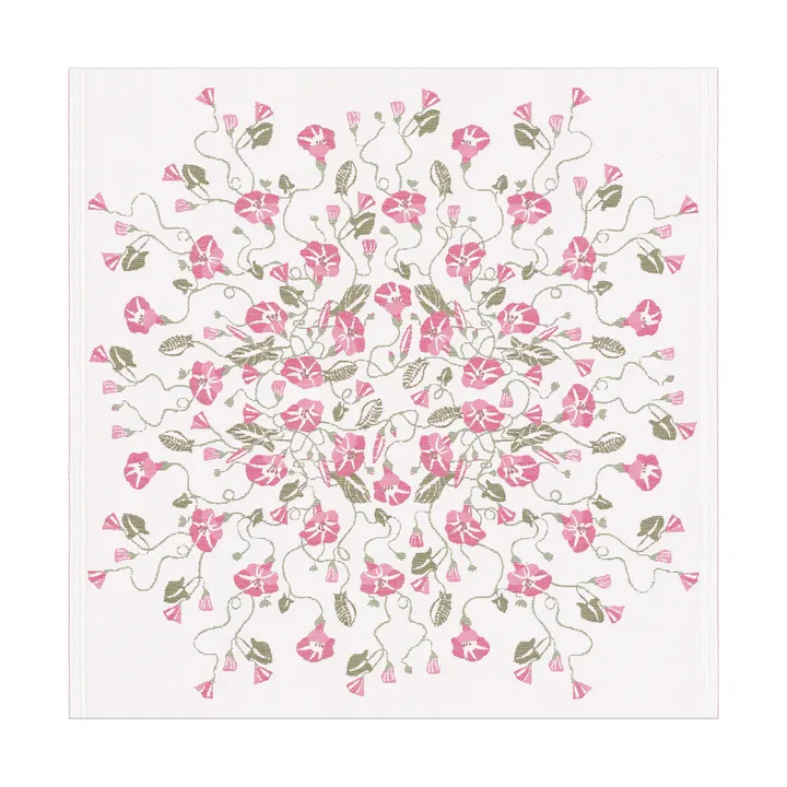 Åkervinda tablecloth 75x75 cm - Pink - Ekelund Linneväveri