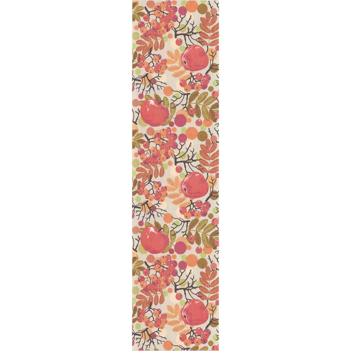 Äppelbär table runner 35x140 cm - multi - Ekelund Linneväveri