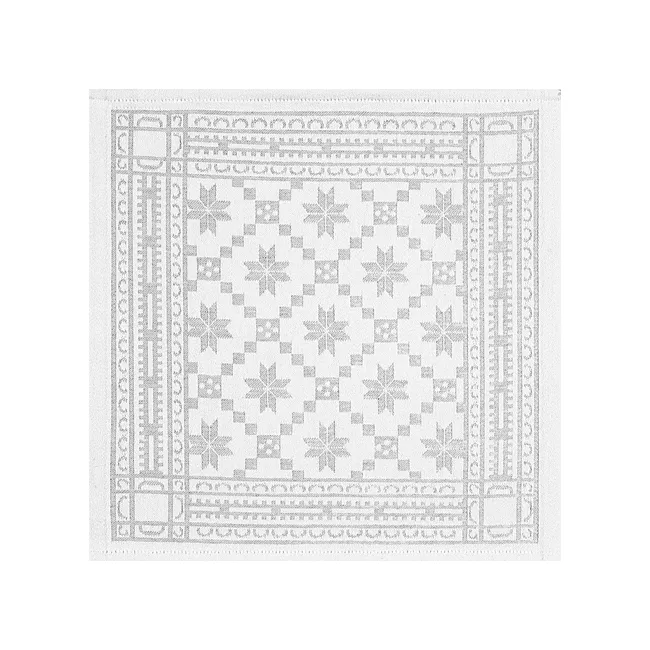 Åttebladrose napkin 35x35 cm, Beige Ekelund Linneväveri