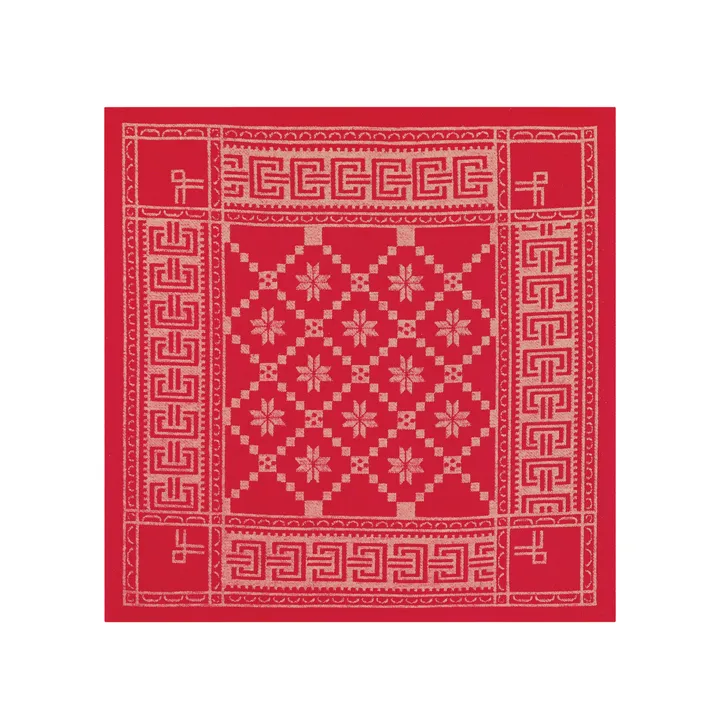 Åttesinglerose serviette - 50x50 cm - Ekelund Linneväveri