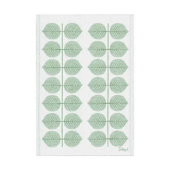 Berså kitchen towel 35x50 cm - Green - Ekelund Linneväveri