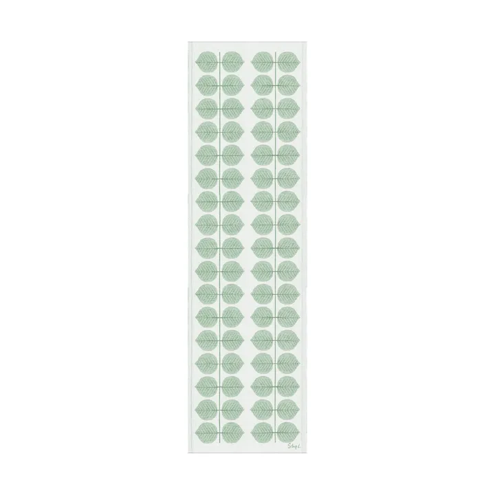 Berså table runner 35x120 cm - Green - Ekelund Linneväveri