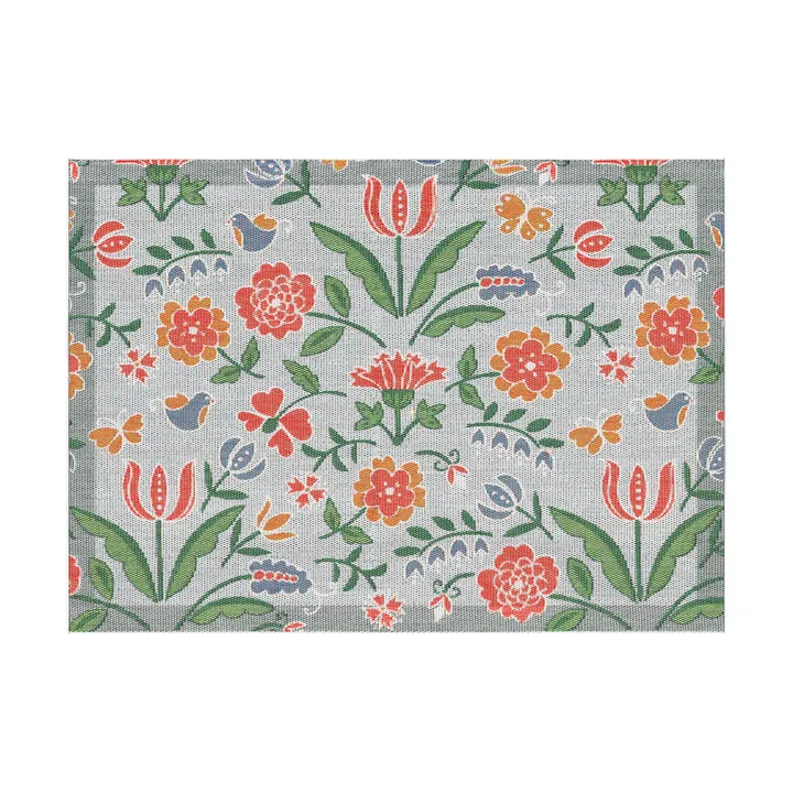 Blomglänta placemat 35x48 cm - Multi - Ekelund Linneväveri