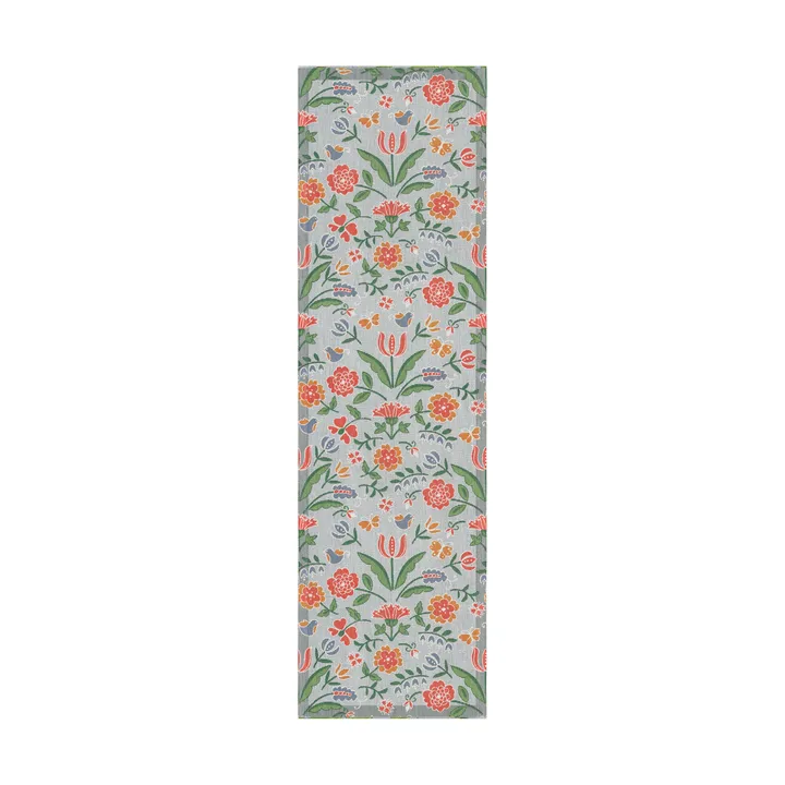 Blomglänta table runner 35x120 cm - Multi - Ekelund Linneväveri