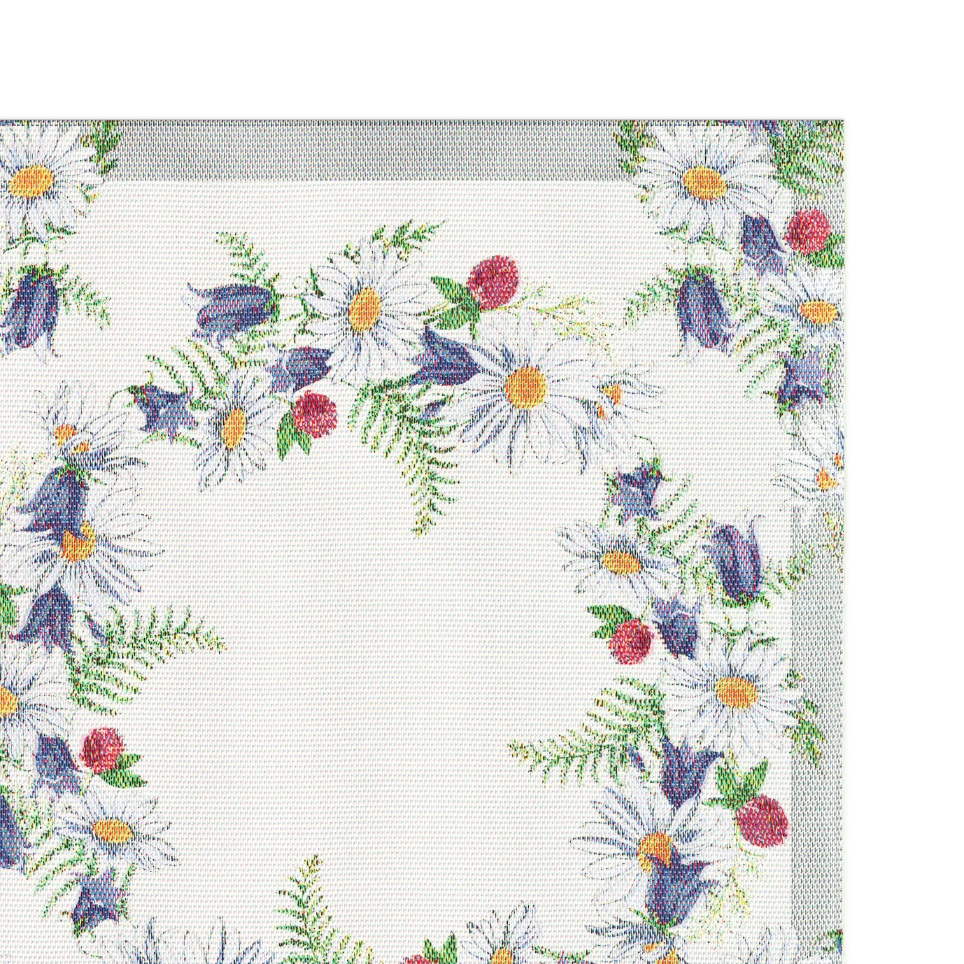 Blomkrans table runner 35x120 cm, multi Ekelund Linneväveri