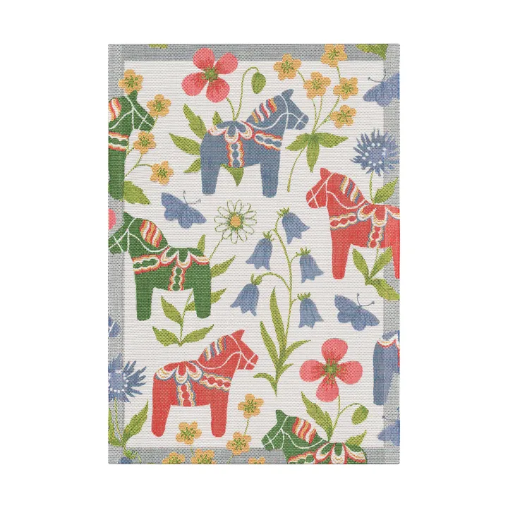 Blomsterhäst kitchen towel 35x50 cm - Multi - Ekelund Linneväveri