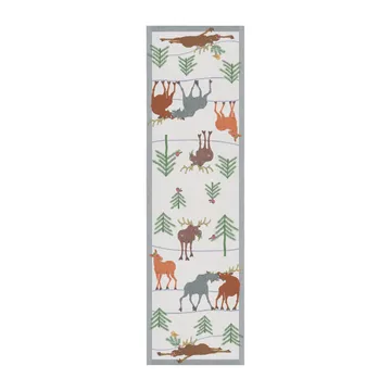 Clumsy moose runner - 35x120 cm - Ekelund Linneväveri