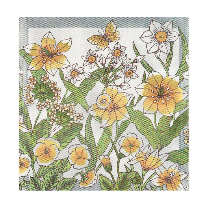 Daffodil fabric napkin 35x35 cm - Yellow - Ekelund Linneväveri