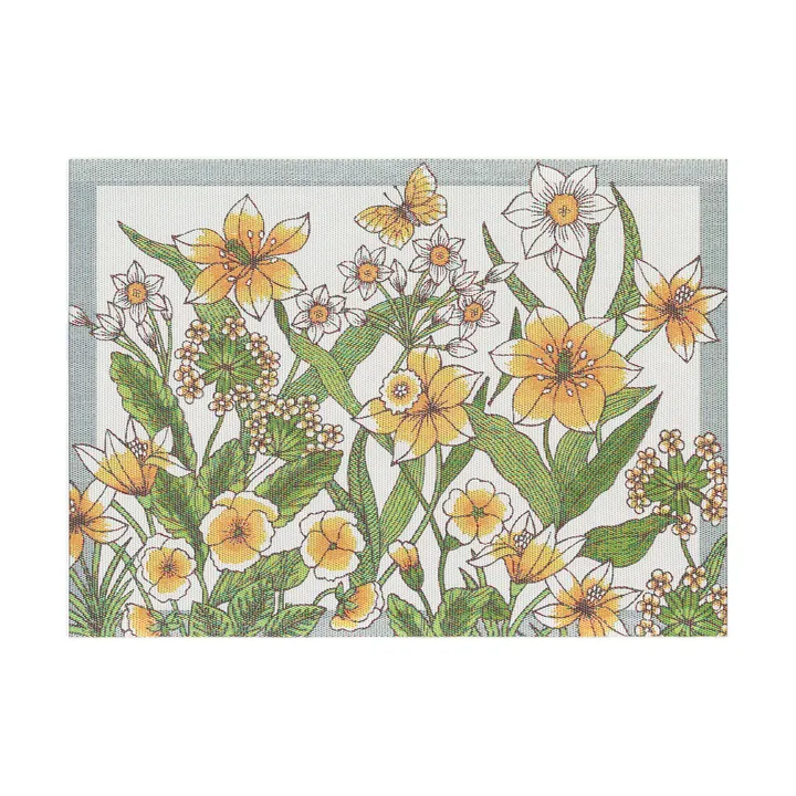 Daffodil placemat 35x48 cm - Yellow - Ekelund Linneväveri
