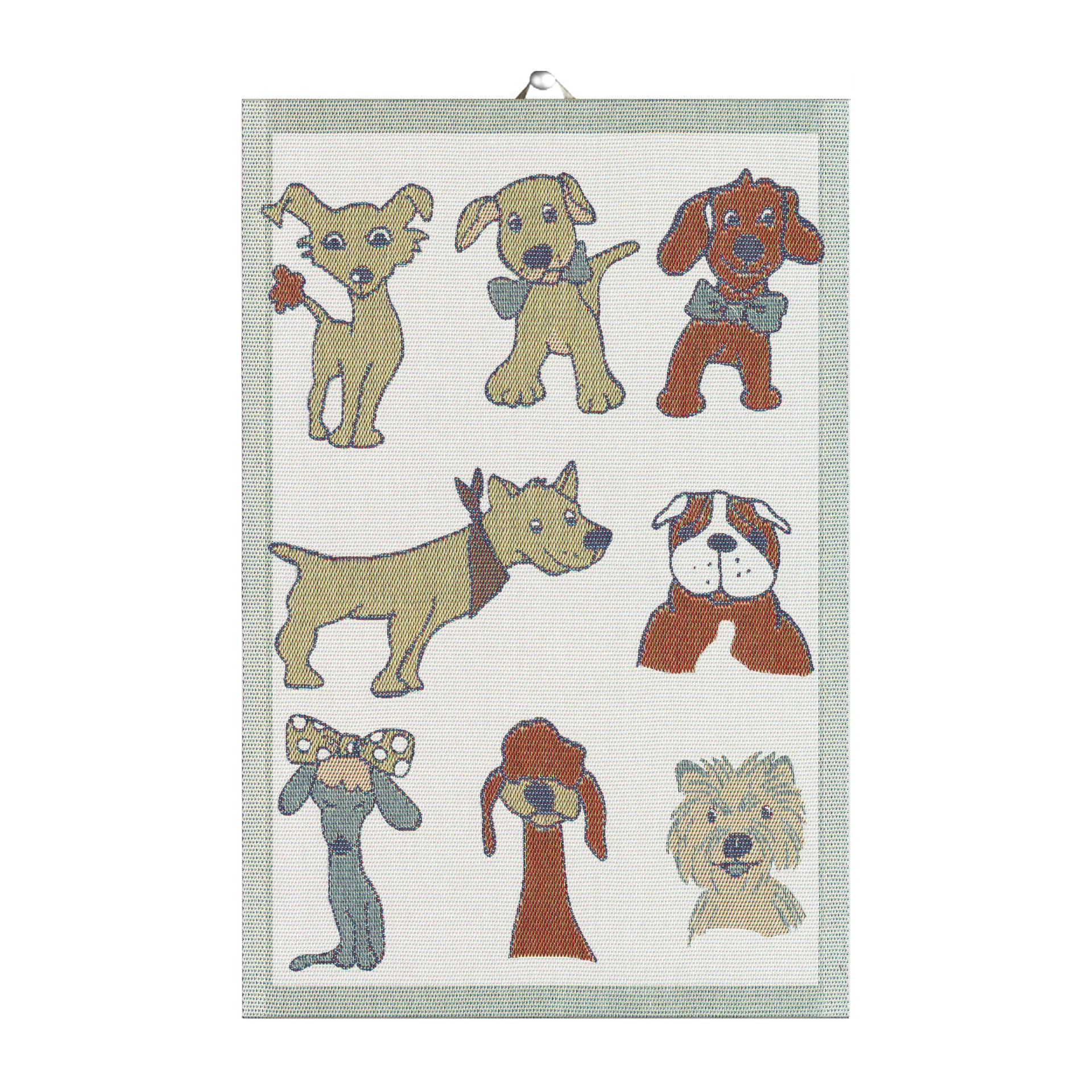 Dogs kitchen towel, 40x60 cm Ekelund Linneväveri