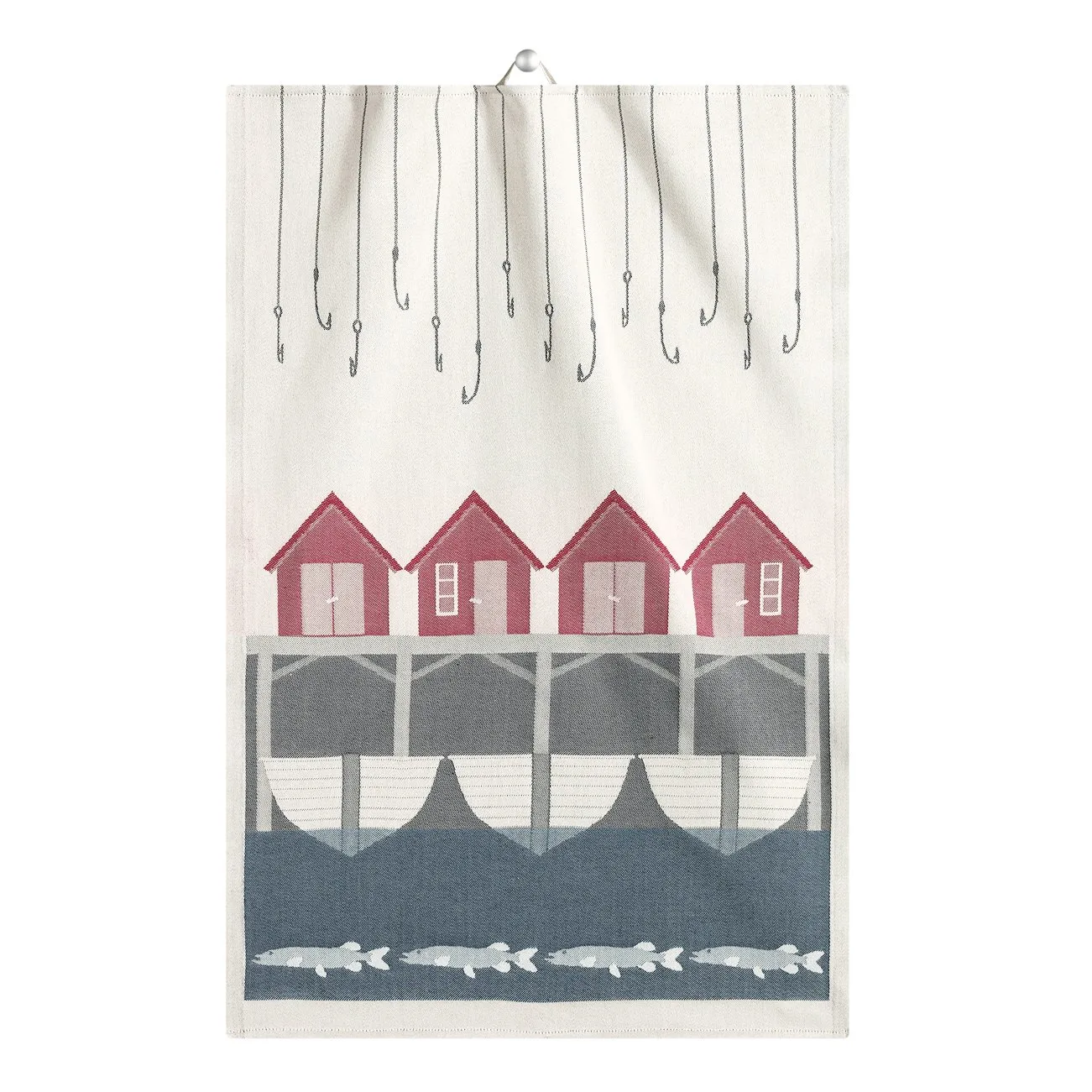 Fiskeläge kitchen towel, 35x50 cm Ekelund Linneväveri
