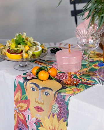 Flores kitchen towel 35x50 cm - Multi - Ekelund Linneväveri