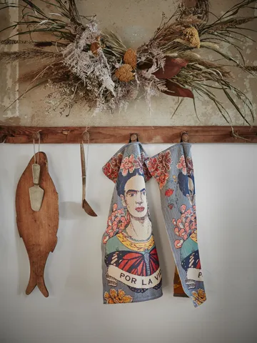 Frida Kahlo kitchen towel 35x50 cm - Vida - Ekelund Linneväveri