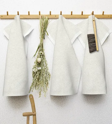 Gåsöga kitchen towel unbleached - 35x50 cm - Ekelund Linneväveri