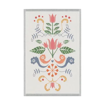 Lindas tulpan kitchen towel 40x60 cm - Pink-grey - Ekelund Linneväveri