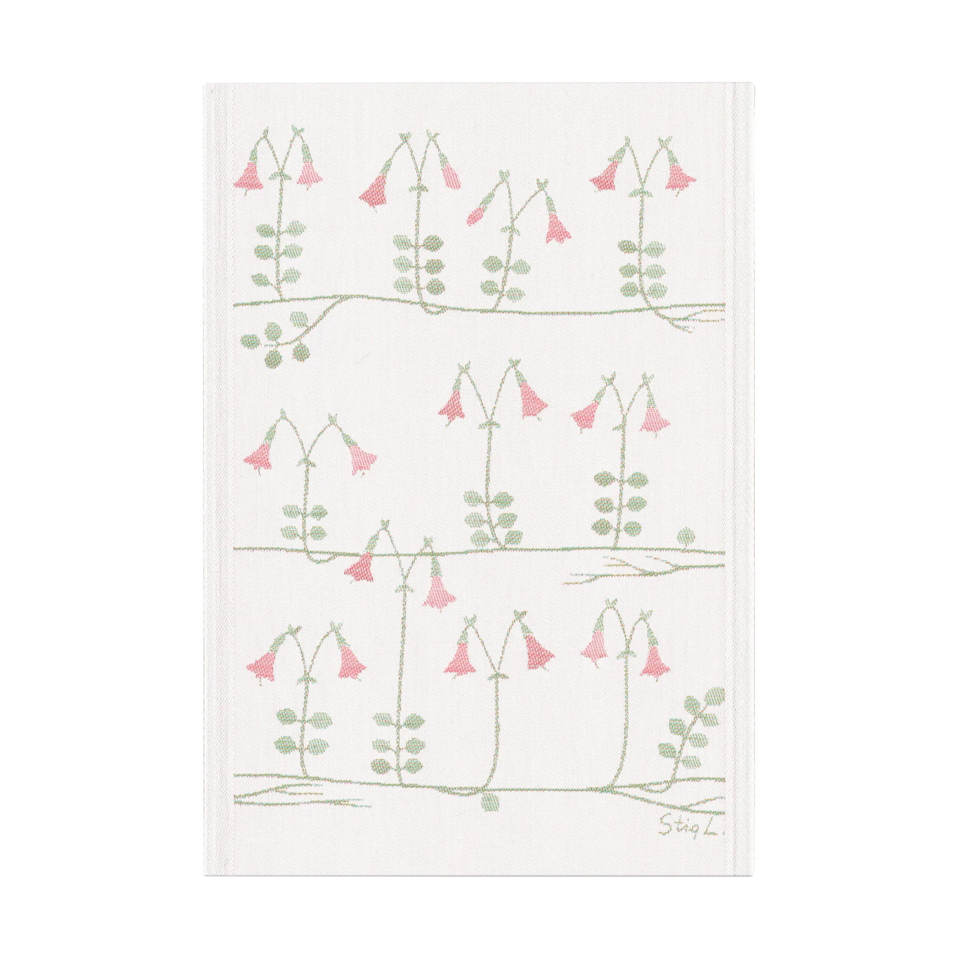 Linnea kitchen towel 35x50 cm, Pink Ekelund Linneväveri