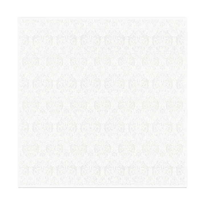 Medaljong tablecloth 150x150 cm - White - Ekelund Linneväveri