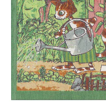 Pettson & Findus kitchen towel - watering can - Ekelund Linneväveri