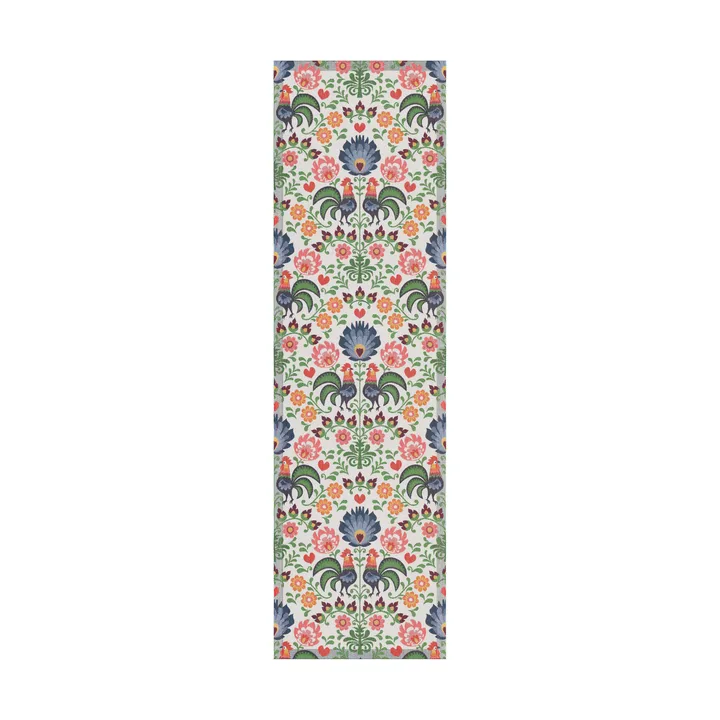 Rooster table runner 35x120 cm - Multi - Ekelund Linneväveri