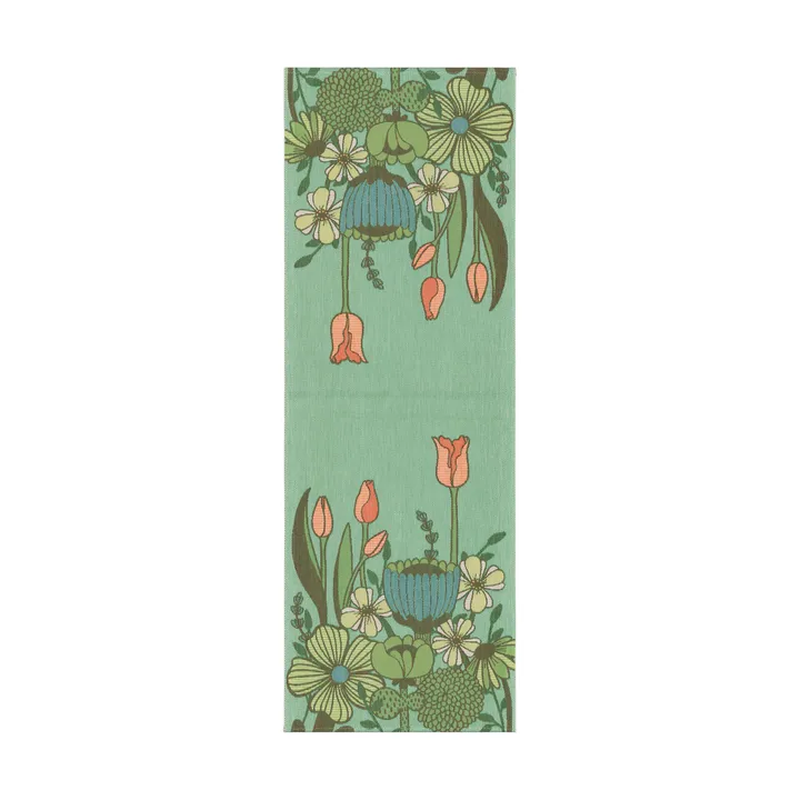 Soft Green table runner 35x100 cm - Green - Ekelund Linneväveri