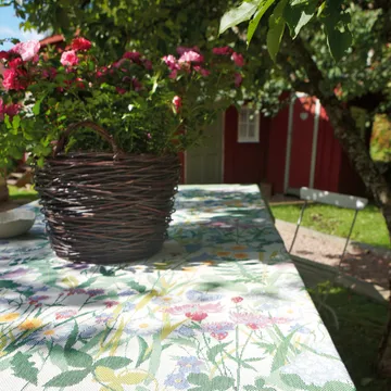 Sommartid table runner - 35x140 cm - Ekelund Linneväveri