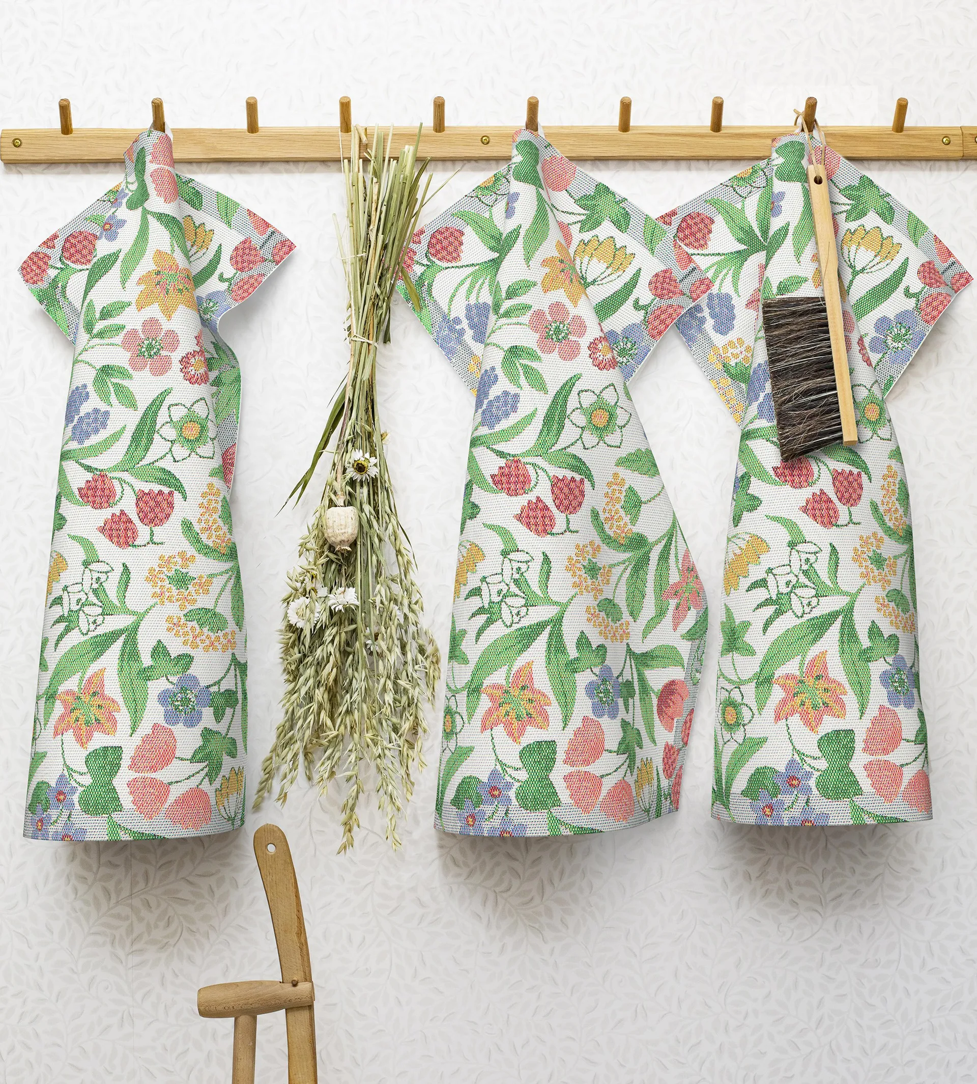 Springtime kitchen towel, 35x50 cm Ekelund Linneväveri