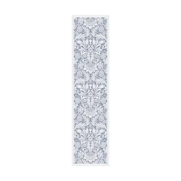 Sunflower table runner 35x140 cm - Blue - Ekelund Linneväveri