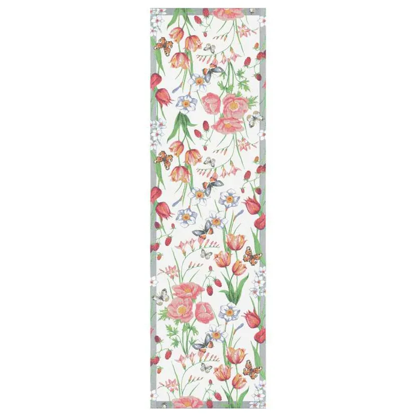 Vårfröjd tablerunner 35x120 cm, Multi Ekelund Linneväveri