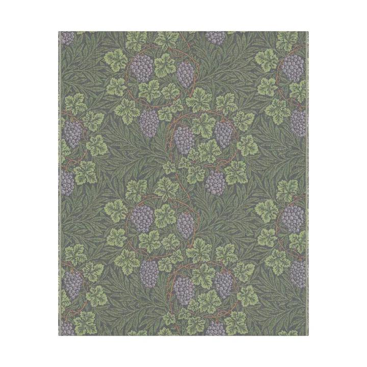 Vine throw 140x170 cm - Green - Ekelund Linneväveri