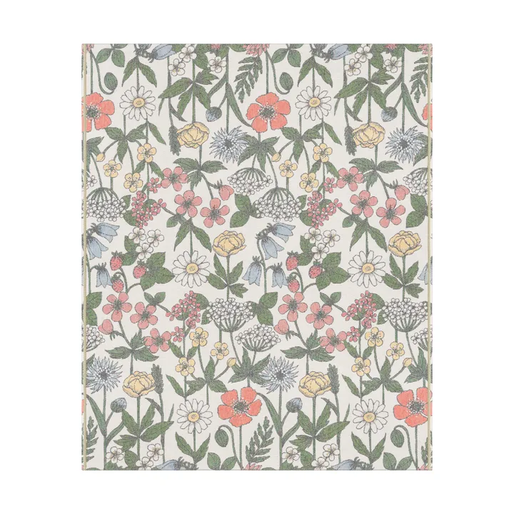 Wildflower cotton blanket 140x170 cm - Multi - Ekelund Linneväveri