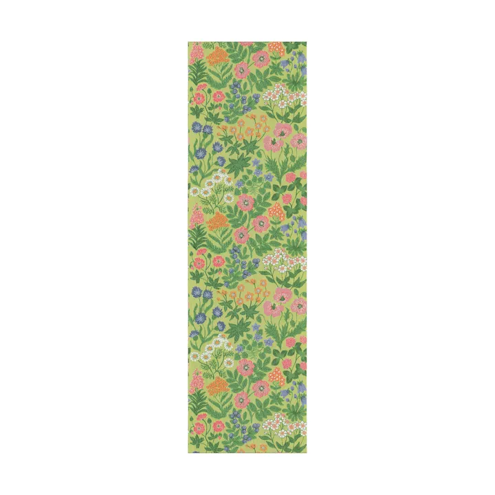 Wildflowers table runner 35x120 cm - Green - Ekelund Linneväveri