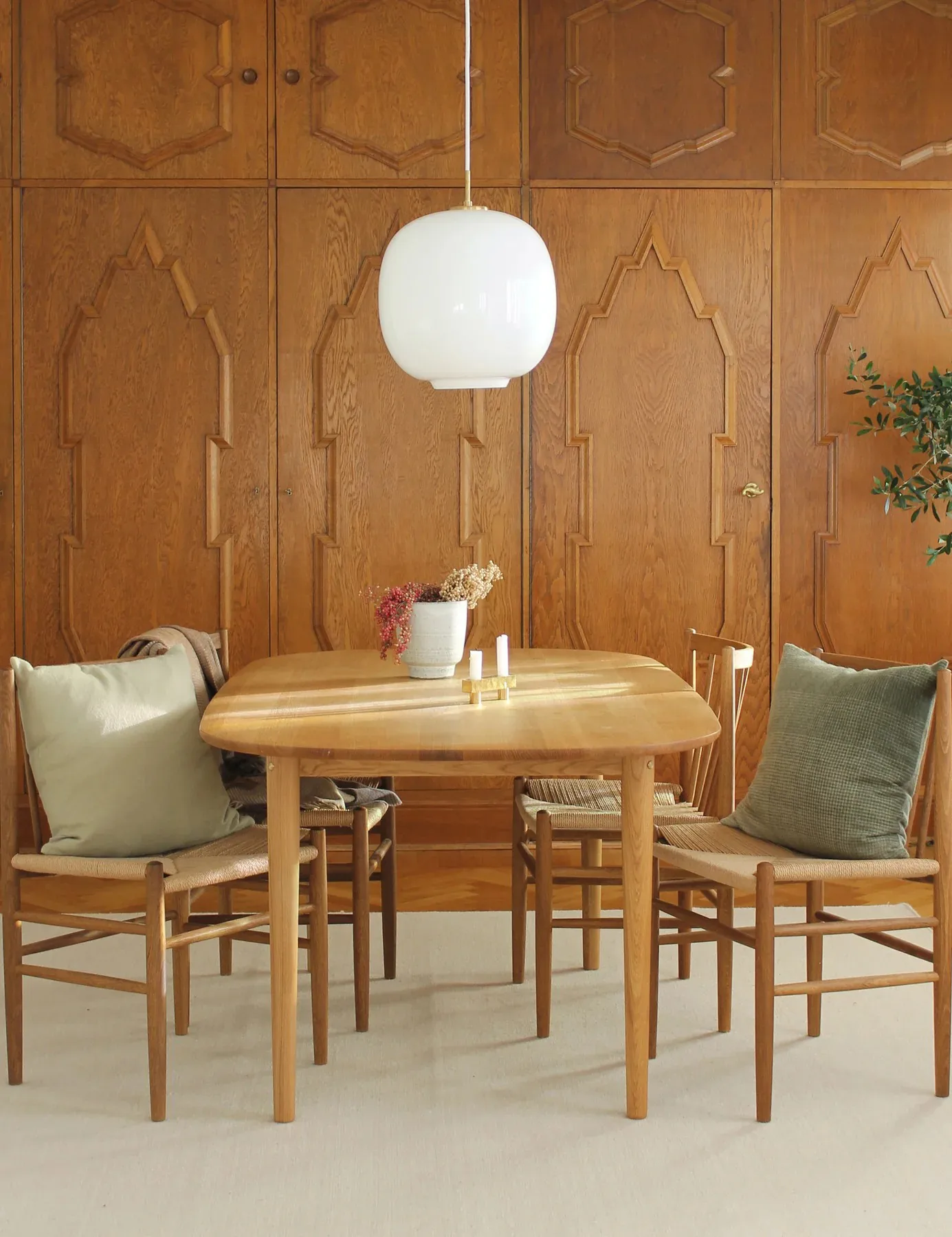 Horizon cushion cover 50x50 cm, Bottle green Elvang Denmark