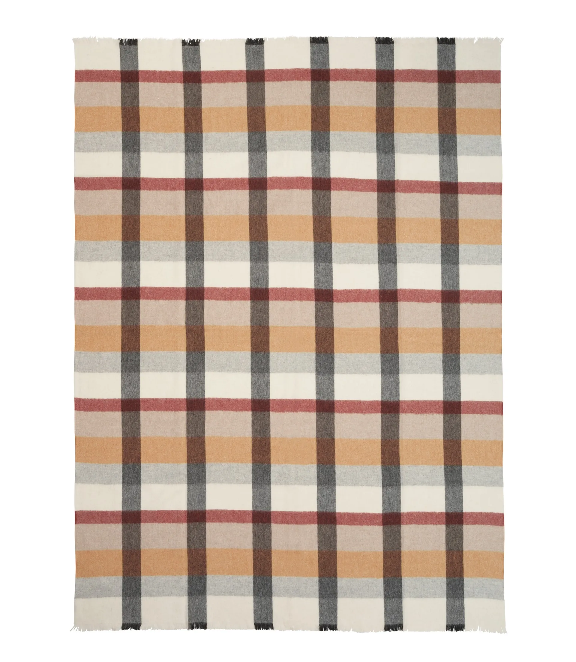 Intersection throw 130x190 cm, rusty red-grey Elvang Denmark