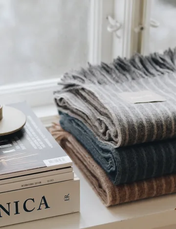 Stripes throw 130x200 cm - Camel - Elvang Denmark