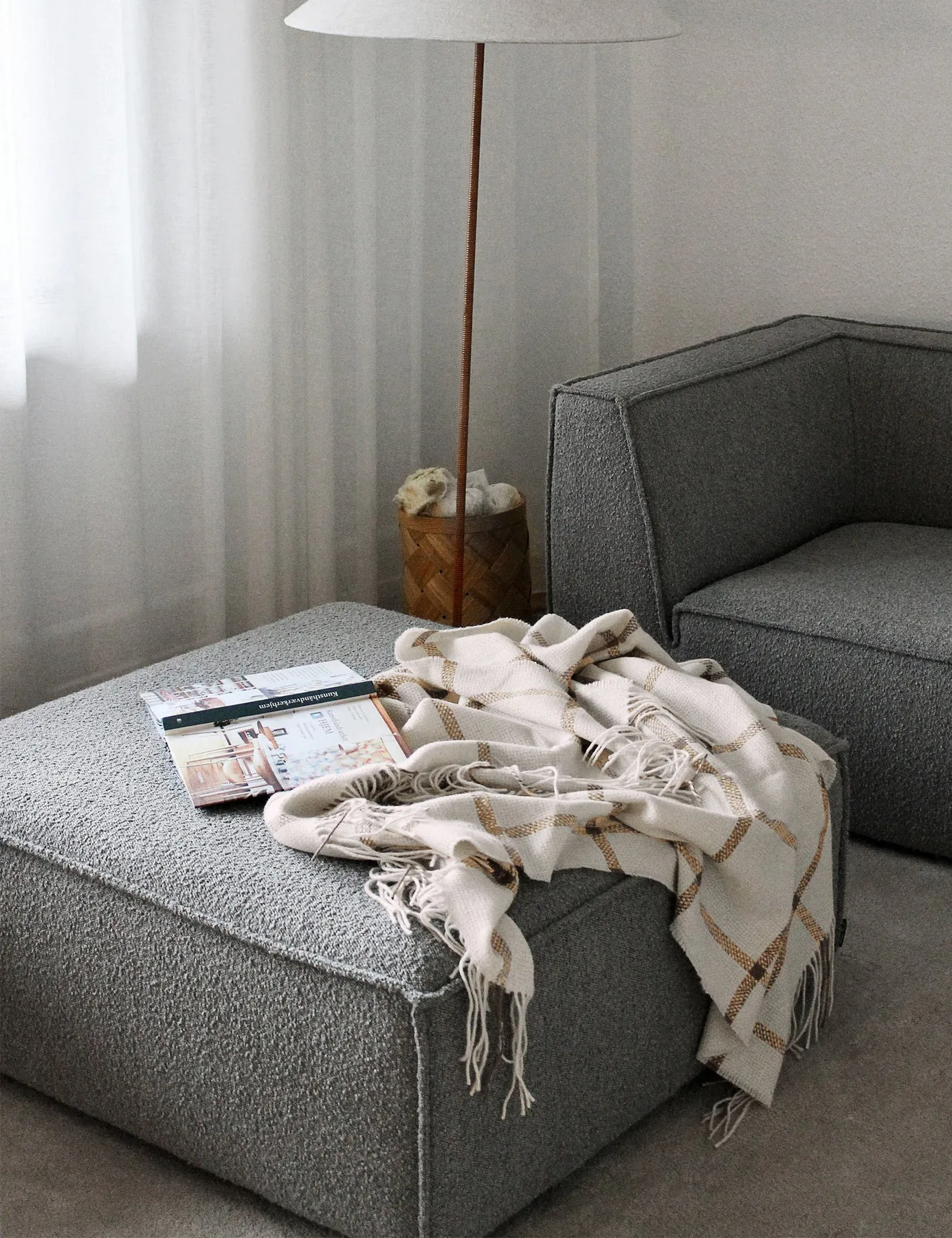 Tartan throw 130x190 cm, Ivory Elvang Denmark