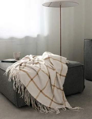 Tartan throw 130x190 cm - Ivory - Elvang Denmark