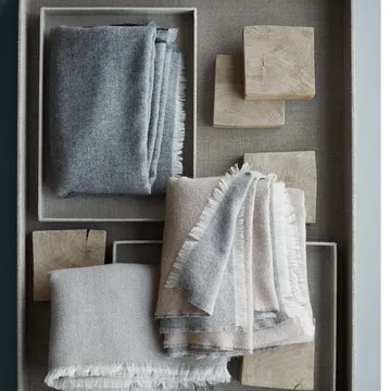 Venice throw - White-grey - Elvang Denmark