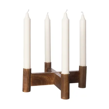 Ernst advent candle holder Ø22x8 cm - Dark brown - ERNST