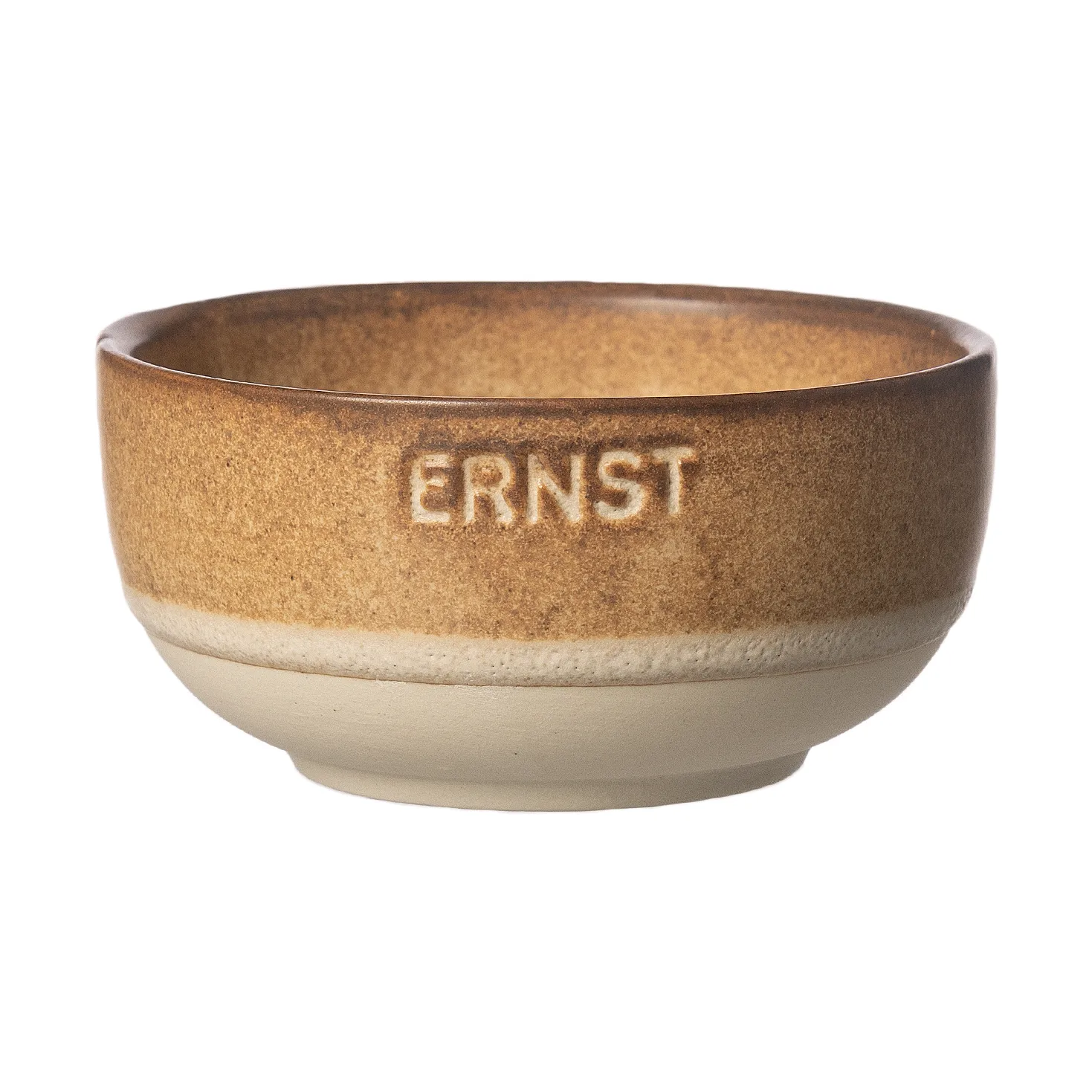 Ernst bowl, Brown-natural bottom, Ø8 cm ERNST