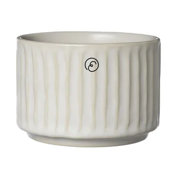 Ernst bowl ribbed Ø7.5 cm - Natural white - ERNST