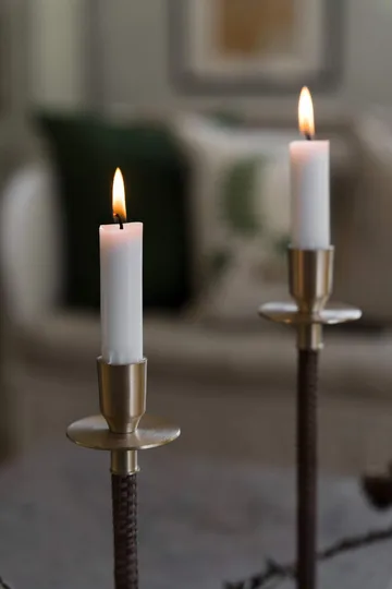 Ernst braided candleholder - Brass, Ø8x25 cm - ERNST