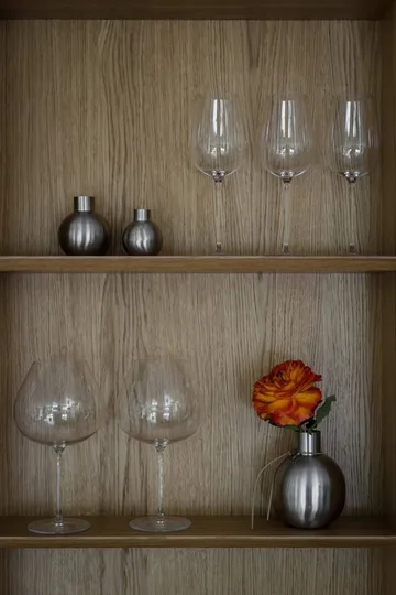 Ernst brushed steel vase - Ø11x13 cm - ERNST