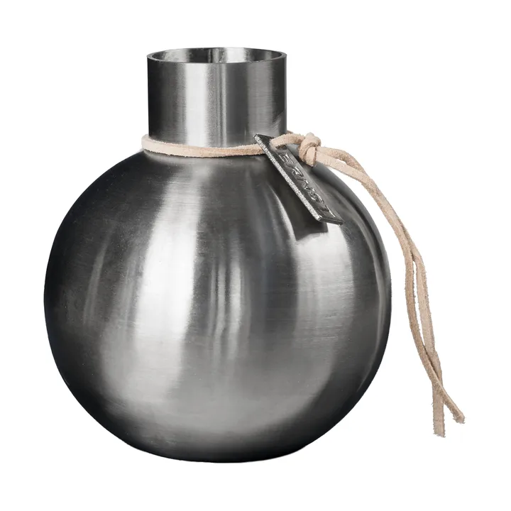 Ernst brushed steel vase - Ø7.5x9.5 cm - ERNST