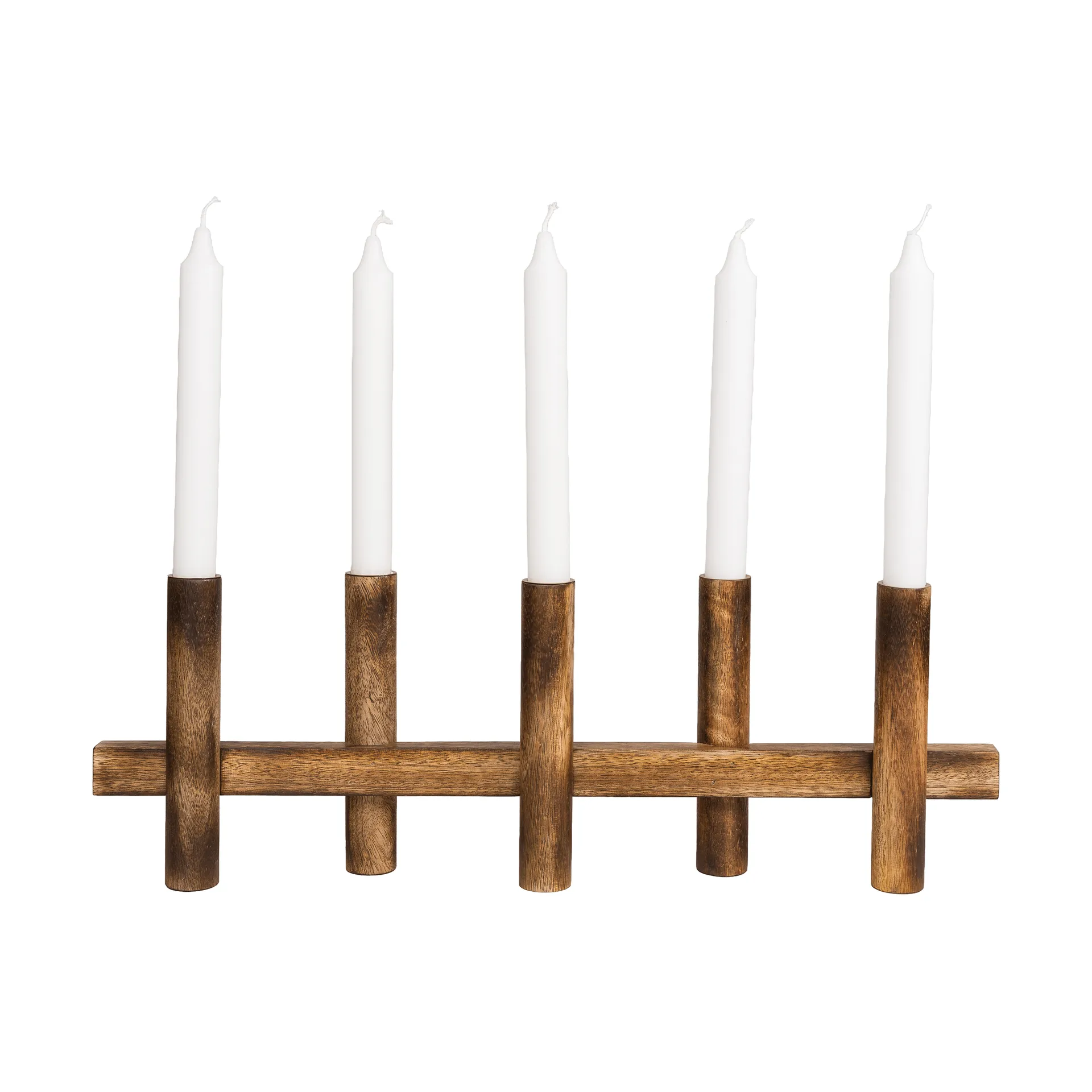 Ernst candle holder, 5 candles, Dark wood ERNST