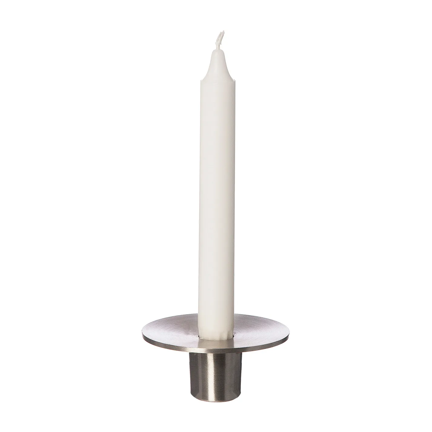 Ernst candle holder brushed aluminum Ø9.2 cm, 4 cm ERNST