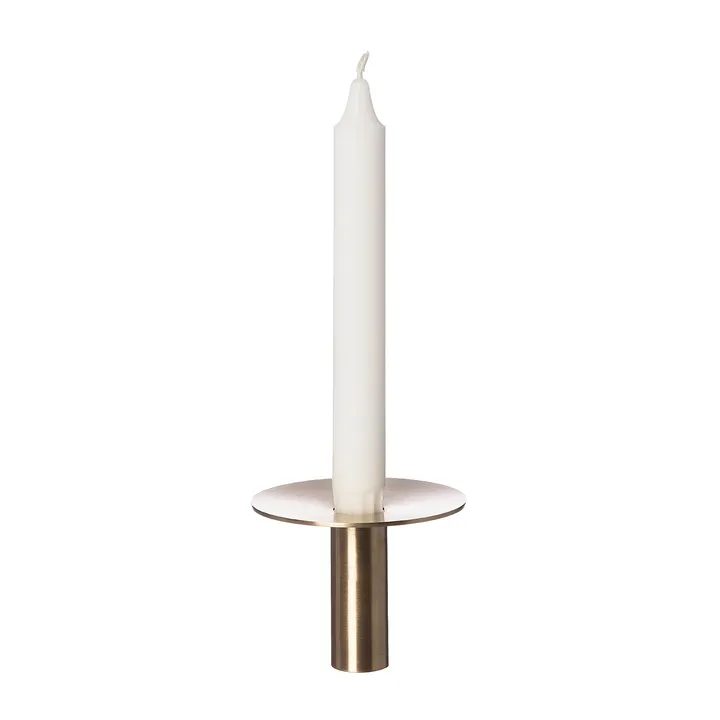 Ernst candle sticks brushed brass Ø9.2 cm - 7 cm - ERNST