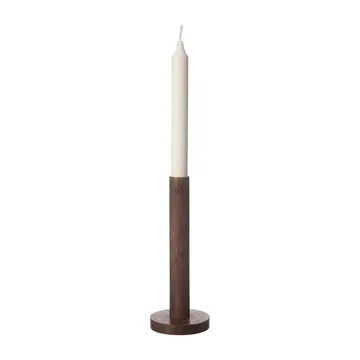 Ernst candle sticks made of wood 20 cm - Dark brown - ERNST