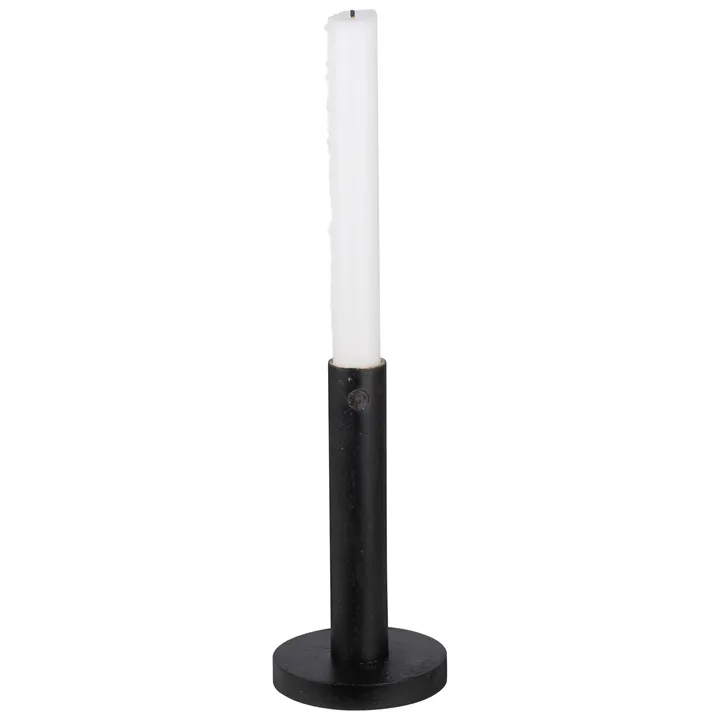 Ernst candle sticks wood black - 15 cm - ERNST