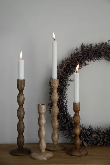 Ernst candleholder Ø9x21 cm - Dark brown - ERNST